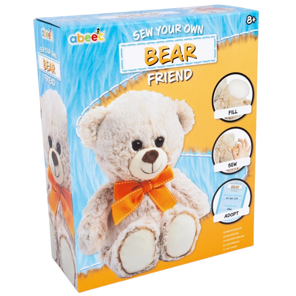 Abeec Sewing Kit for Kids Sew Your Own Teddy Bear Craft Kit for Boys and Girls Diy Set