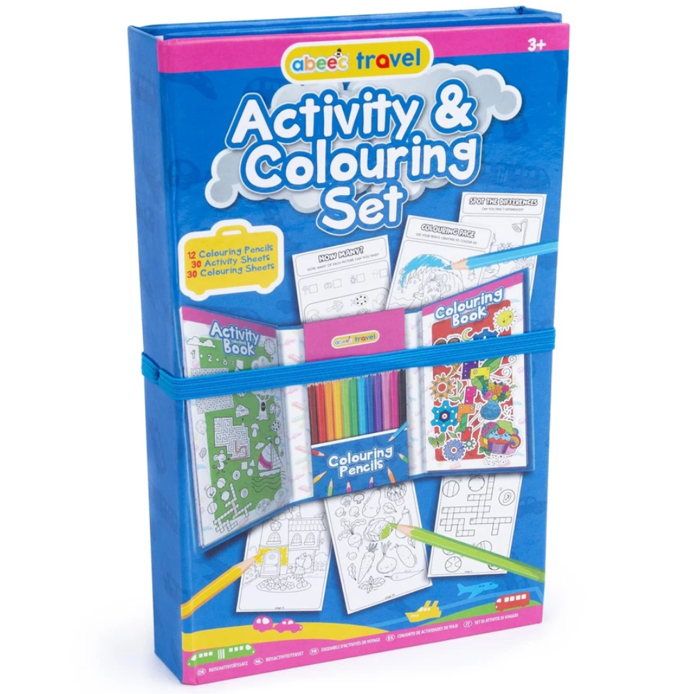 Abeec Travel Activity & Colouring Set for Kids Creative Drawing & Holiday Fun Kit Set