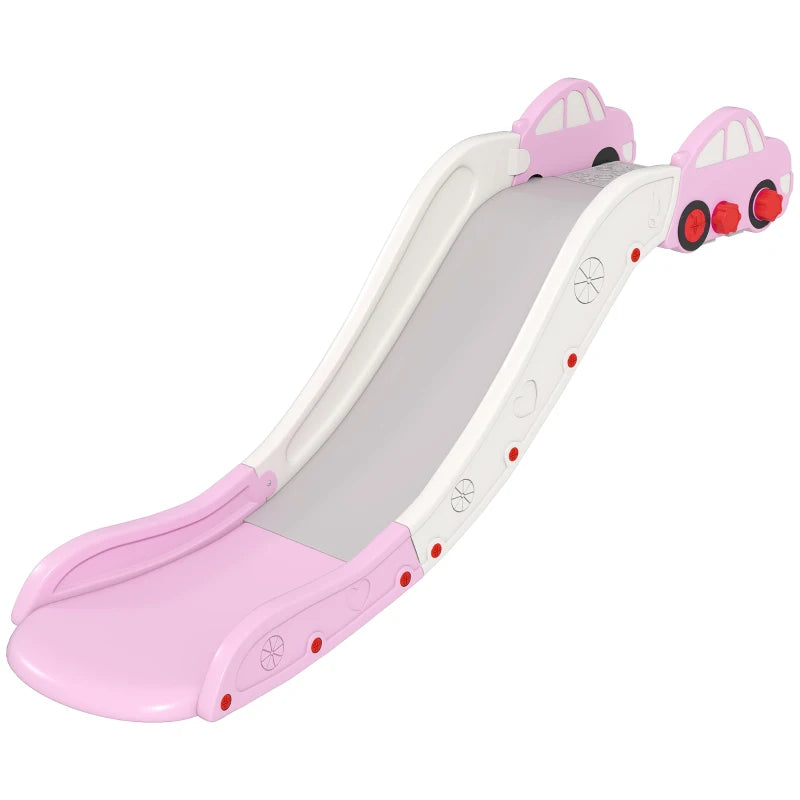 Pink Kids Slide with Extended Length for Bed & Sofa, Easy to Assemble and Store