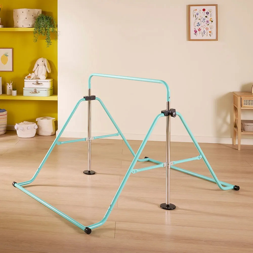 Play Factory Kids Gymnastic Bar with Gym Mat Training Bundle