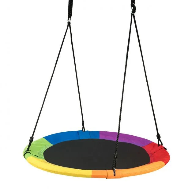Kids’ Colorful Swing with Adjustable Height for Outdoor Fun