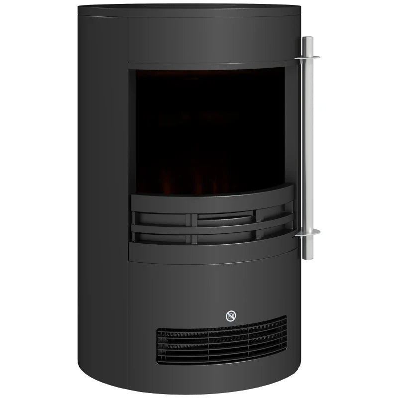 Electric Fire Stove – 1000W/2000W Heater with Log Flame & Thermostat