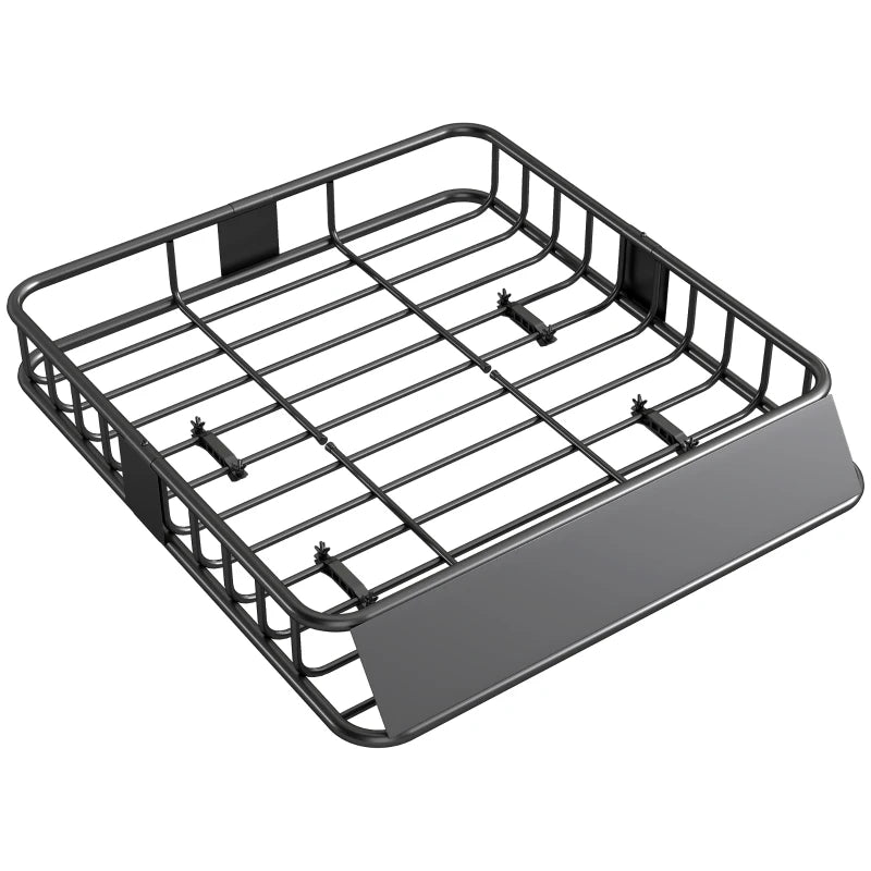 Car Rooftop Cargo Basket – Fits SUVs, Pickups, Sedans
