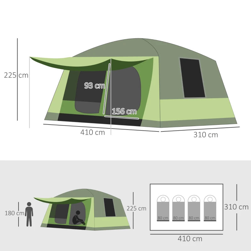 Tunnel Tent – Lightweight Shelter with Lamp Hook & Carry Bag