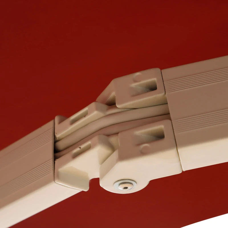 Manual Retractable Patio Awning Shelter 2.5x2m UV Protection for Outdoor Use