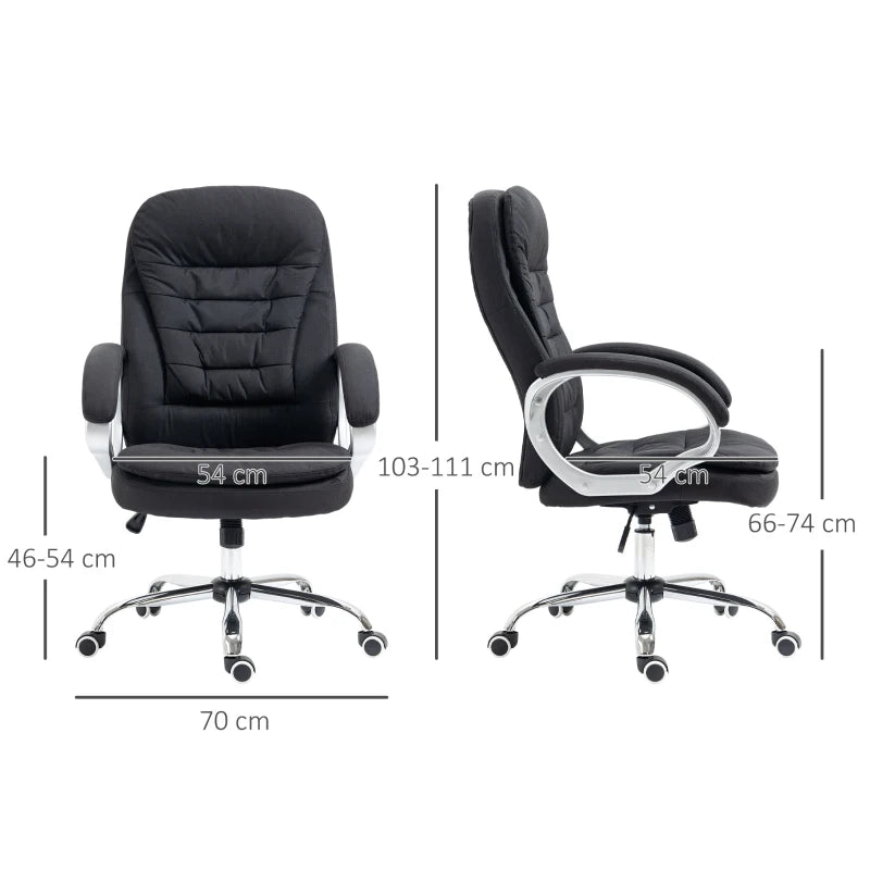 Black Executive Office Chair with Height Adjustment