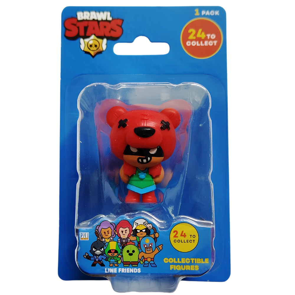 Brawl Stars Series 1 Figure Stamper Keychain LINE Friends Official Collectible Toy