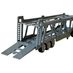Blue Diecast Lorry Truck Transporter Hauler Toy Model Vehicle for Kids Collectors Display