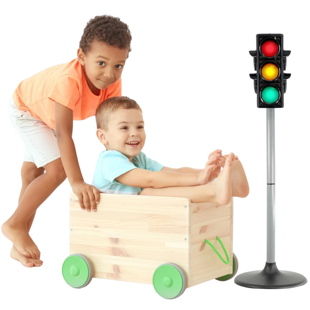 Kids Road Safety Traffic Light with Sounds & Lights Educational Role Play Toy