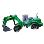 Remote Control Excavator Digger Rc Backhoe Tractor Working Arm Bucket Kids Toy Gift Age 3+ Uk
