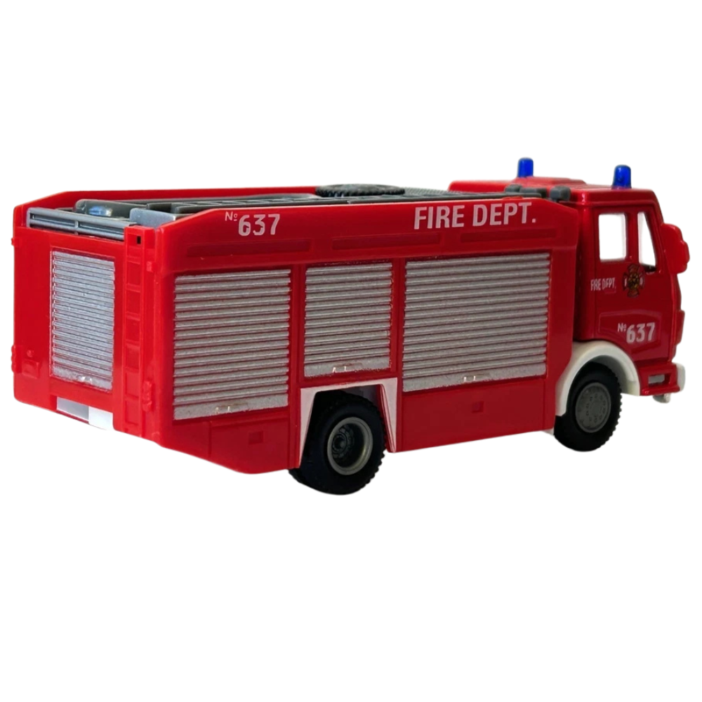 Welly Fire Brigade Dept. 637 Urban Fire Truck 1:43–1:60 Scale Diecast Model Toy