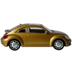 Rastar Volkswagen Beetle Gold Diecast Classic German Car Model Toy 1:43 Scale Collectible