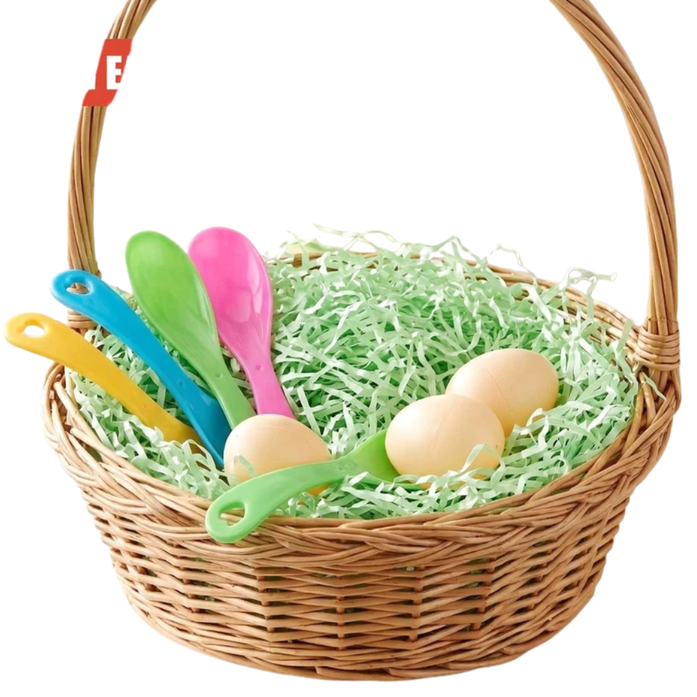 Kids Egg & Spoon Race Game Set 4 Pcs Outdoor Garden Sports Day Party Toy