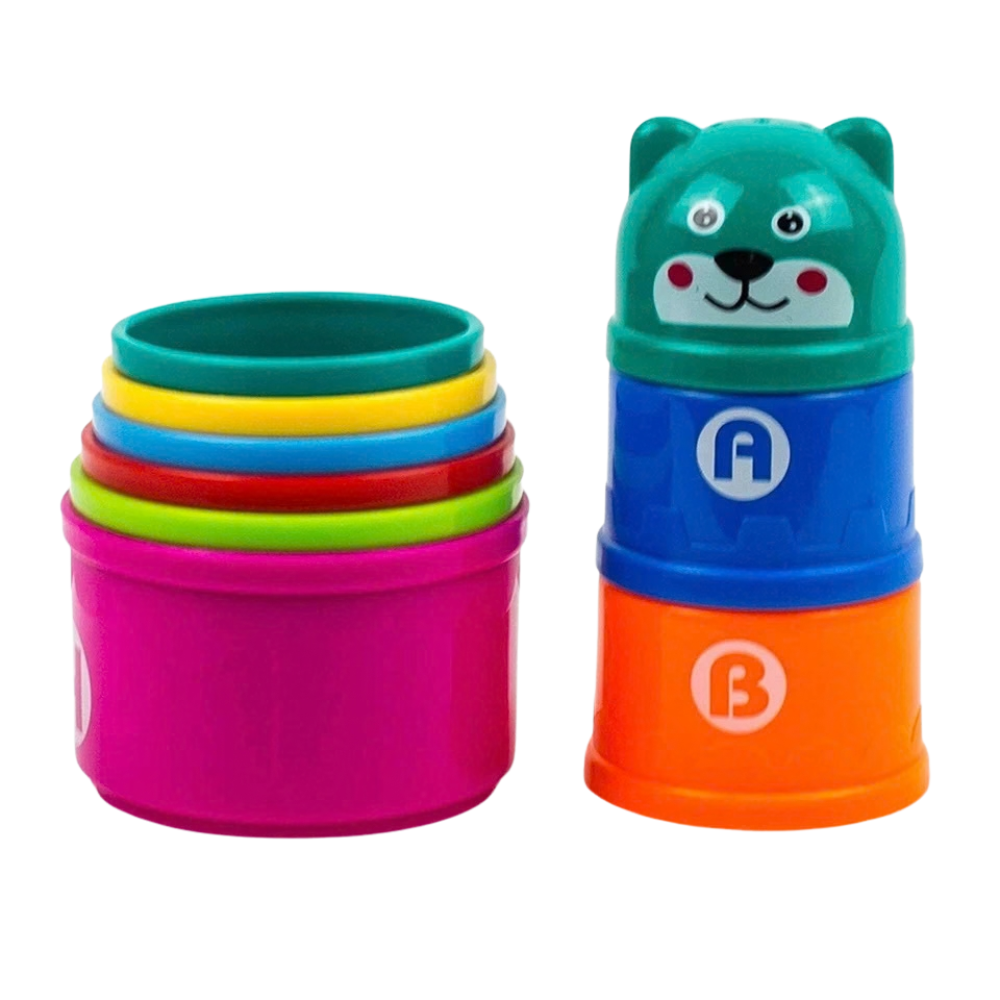 Kids Stacking Cups Toy Set 8 Pieces Baby Educational Learning Game 6 Months+