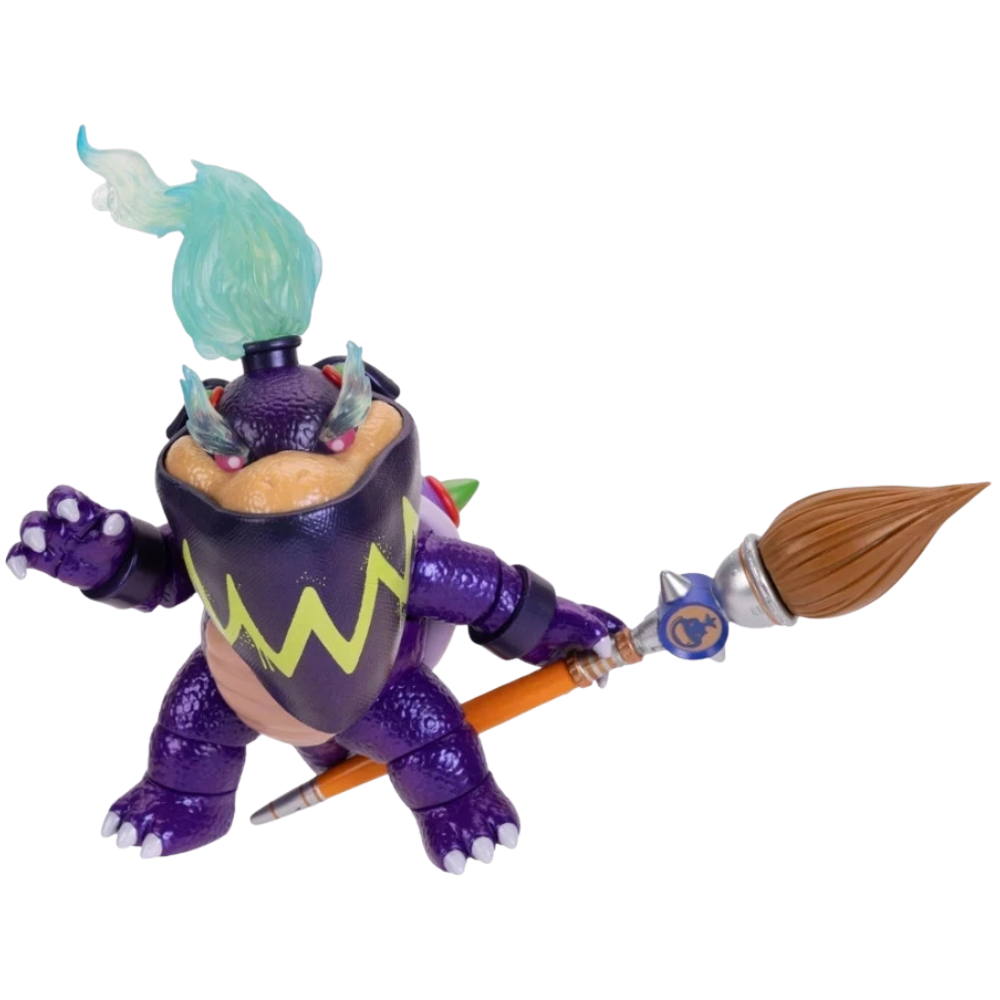 Nintendo Super Mario Galaxy Movie Wonder Bowser Jr Action Figure with Paint Brush