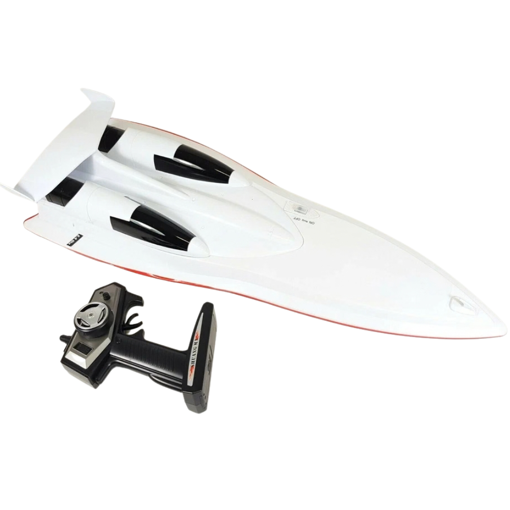 Rc Racing Yacht Boat Twin Motor 2.4ghz 15kmh Remote Control Speed Boat Kids 10+