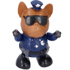 PEBBLE HUG Dancing Dog Police Toy Musical Lights Interactive Educational Kids Gift