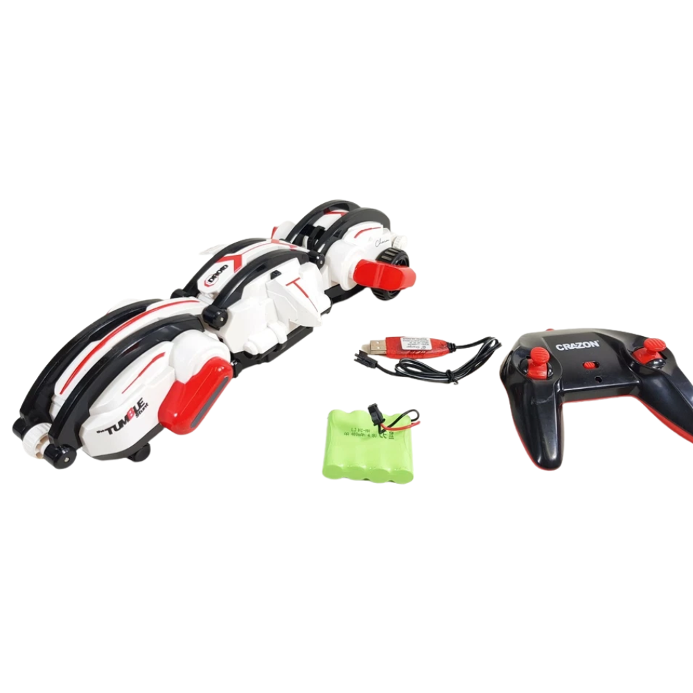 Remote Control Rolling Stunt Car Rc 360 Spin Flip Snake Kids Gift Toy Uk Indoor Outdoor