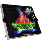 Lite-Brite Refill Set 100 Colourful Pegs & 8 Templates Creative Glow Art Craft Kit