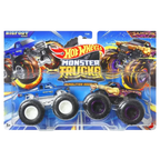 Hot Wheels Monster Trucks Demolition Doubles 2-Pack 1:64 Scale Die-Cast Monster Truck Set Collectible Toy Vehicles