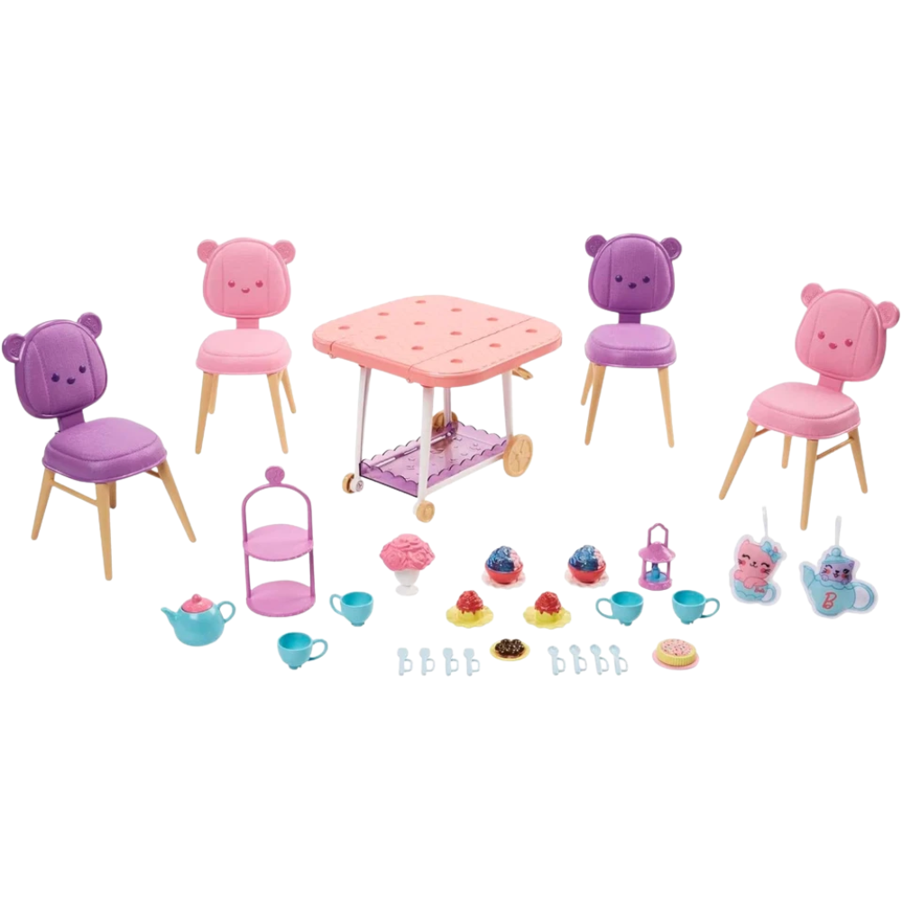 My First Barbie Tea Party Playset Accessories New Kids Toy Pretend Play Gift Set