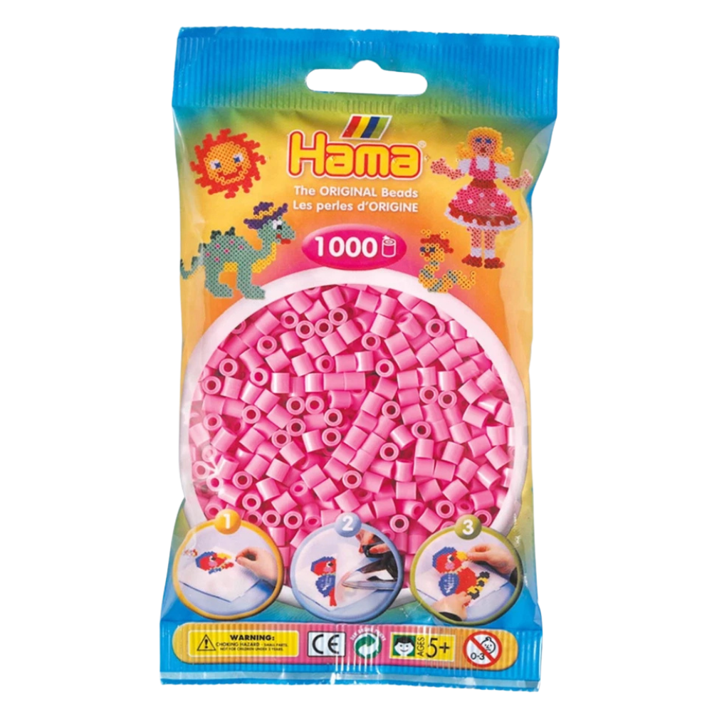 Hama Beads 1000 Midi Beads Refill Bags Assorted Colours Arts & Crafts Set Ages