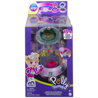 Polly Pocket Double Play Space Compact 2 Micro Dolls 15 Accessories Kids Travel Playset