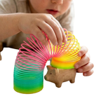 Large Slinky Magic Spring Toy Set of 12 Rainbow Kids Fidget Party Bag Fillers