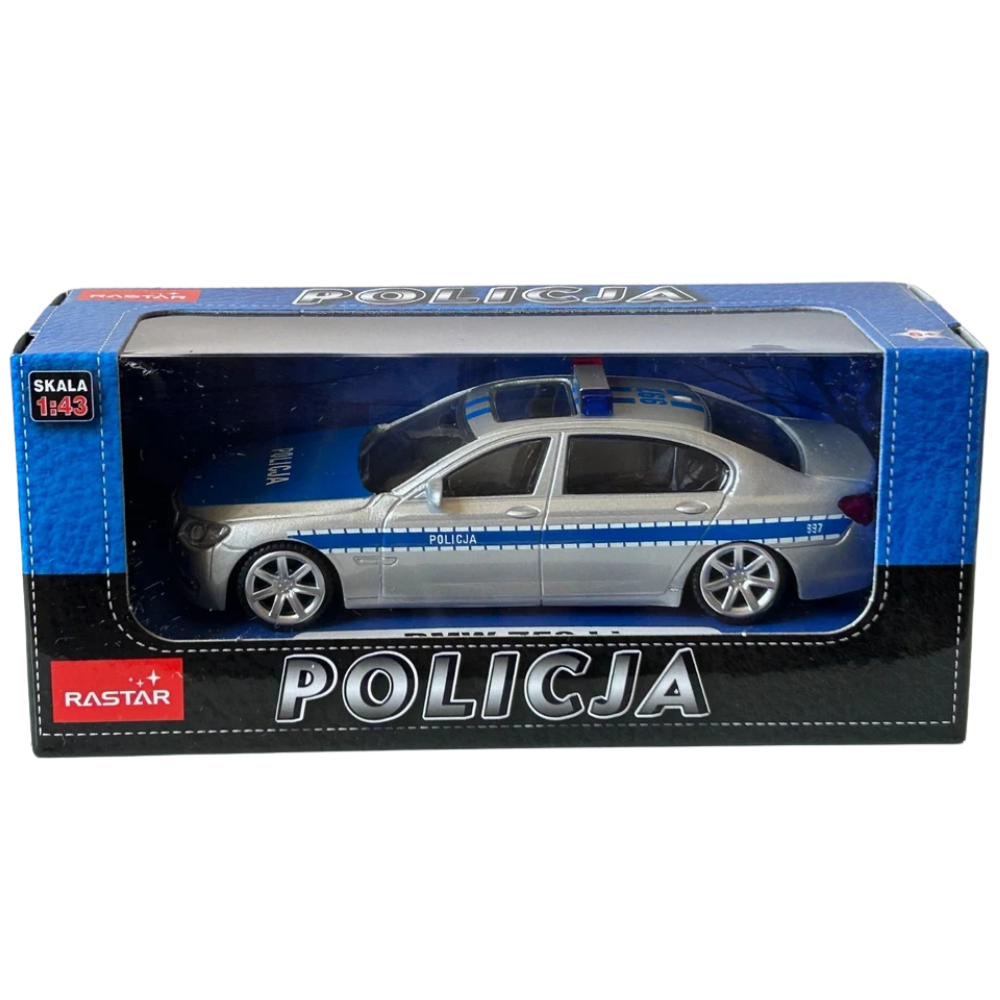 Rastar Bmw 750li Polish Police Car Diecast Model Toy 1:43 Scale German Luxury Sedan