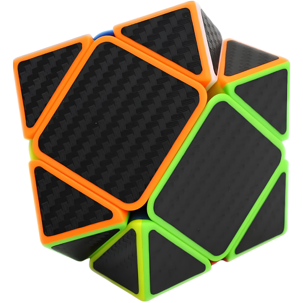 MoYu Skewb Cube Puzzle with Carbon Fibre Design Smooth Turning Magic Cube Toy for Kids Adults