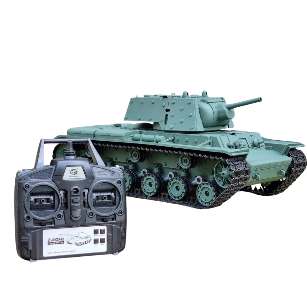 Heng Long Kv-1 Rc Tank 1:16 V7, 2.4ghz Bb/ir Battle, Smoke & Sound, Kids 14+