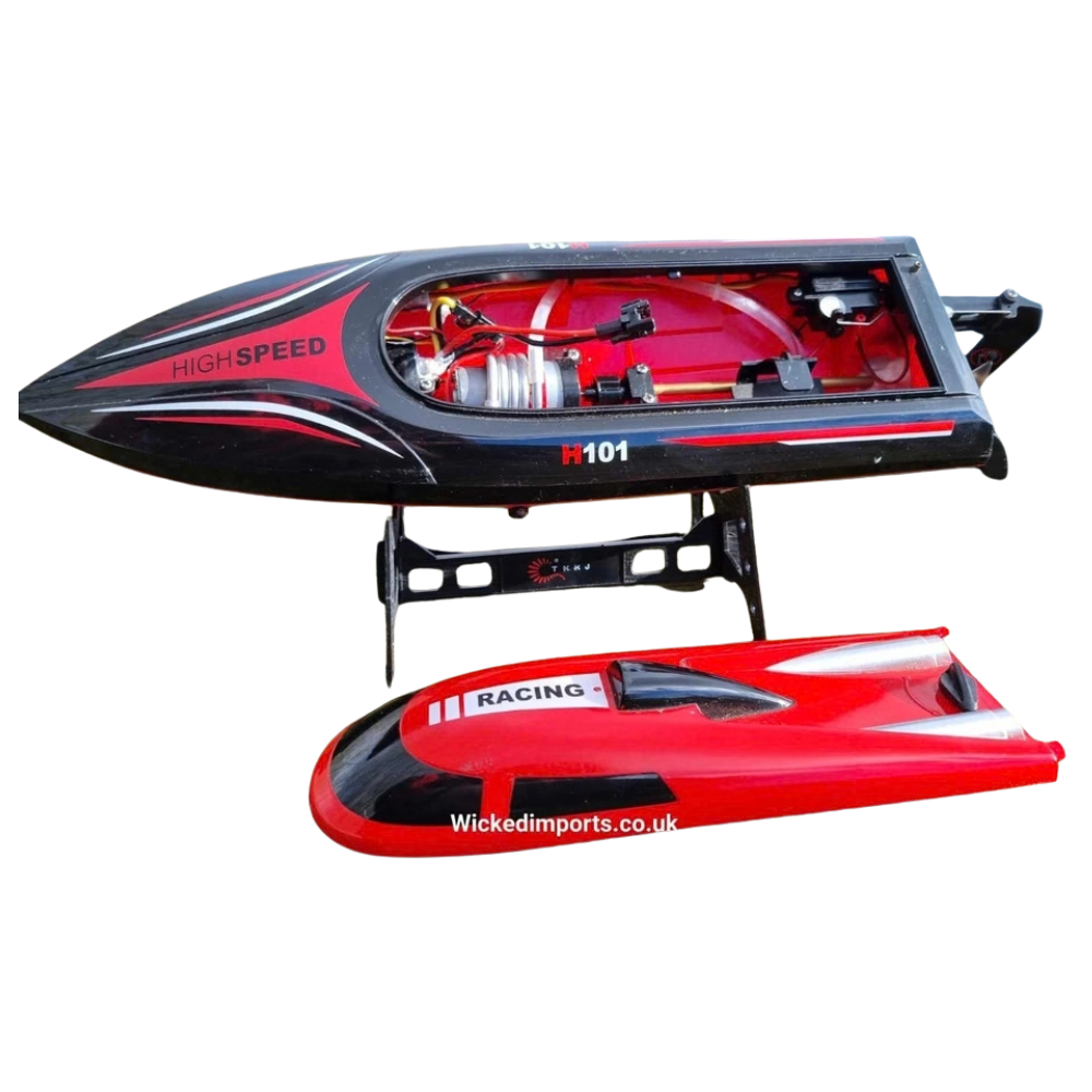 Remote Control Racing Boat RC H101 2.4GHz 25km/h High Speed 150m Range 14+