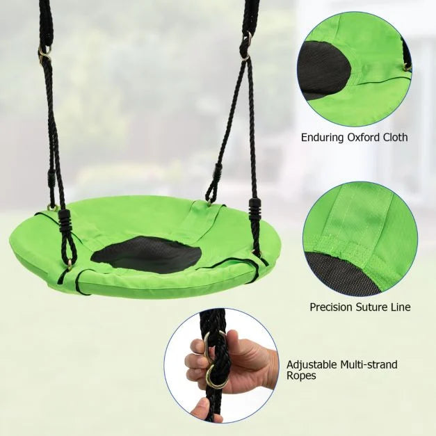 Kids 7-in-1 Swing Set with Double Swings for Ages 3-10