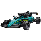 Kids 12V Aston Martin Licensed Ride-On Kart with Bluetooth, Music & Lights - Green