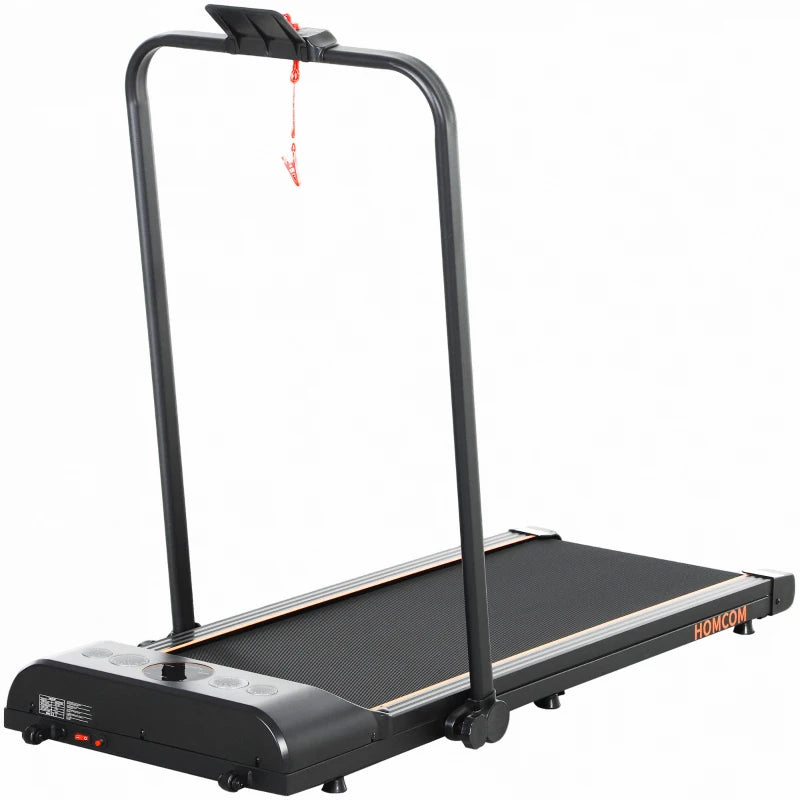 Foldable Treadmill for Home & Office – LED Display, Orange
