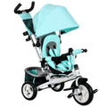 Durable Kids Trike with 5-Point Safety Belt, Canopy & Parent Handle for Toddlers