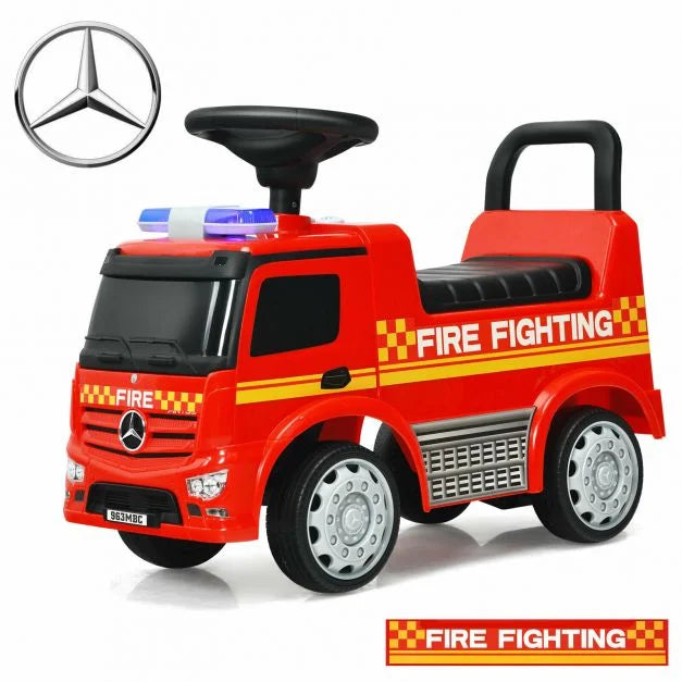 Kids Ride-On Push Car Licensed Mercedes-Benz Firefighter Edition