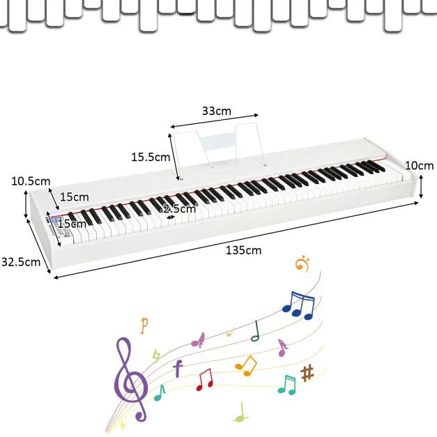 Full-Size 88-Key Weighted Digital Piano for Beginners, Kids & Adult Learners