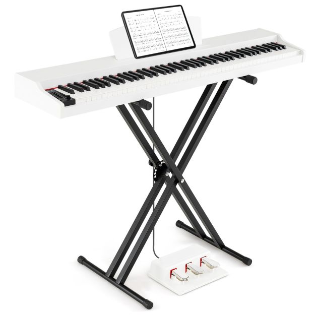Semi-Weighted 88-Key Digital Piano Set – Full-Size Keyboard with Stand