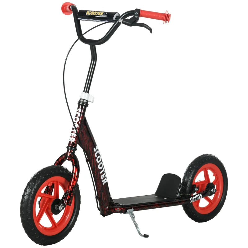 Kids Scooter Featuring Adjustable Handlebar, Rear Brake, Kickstand & Non-Slip Footplate