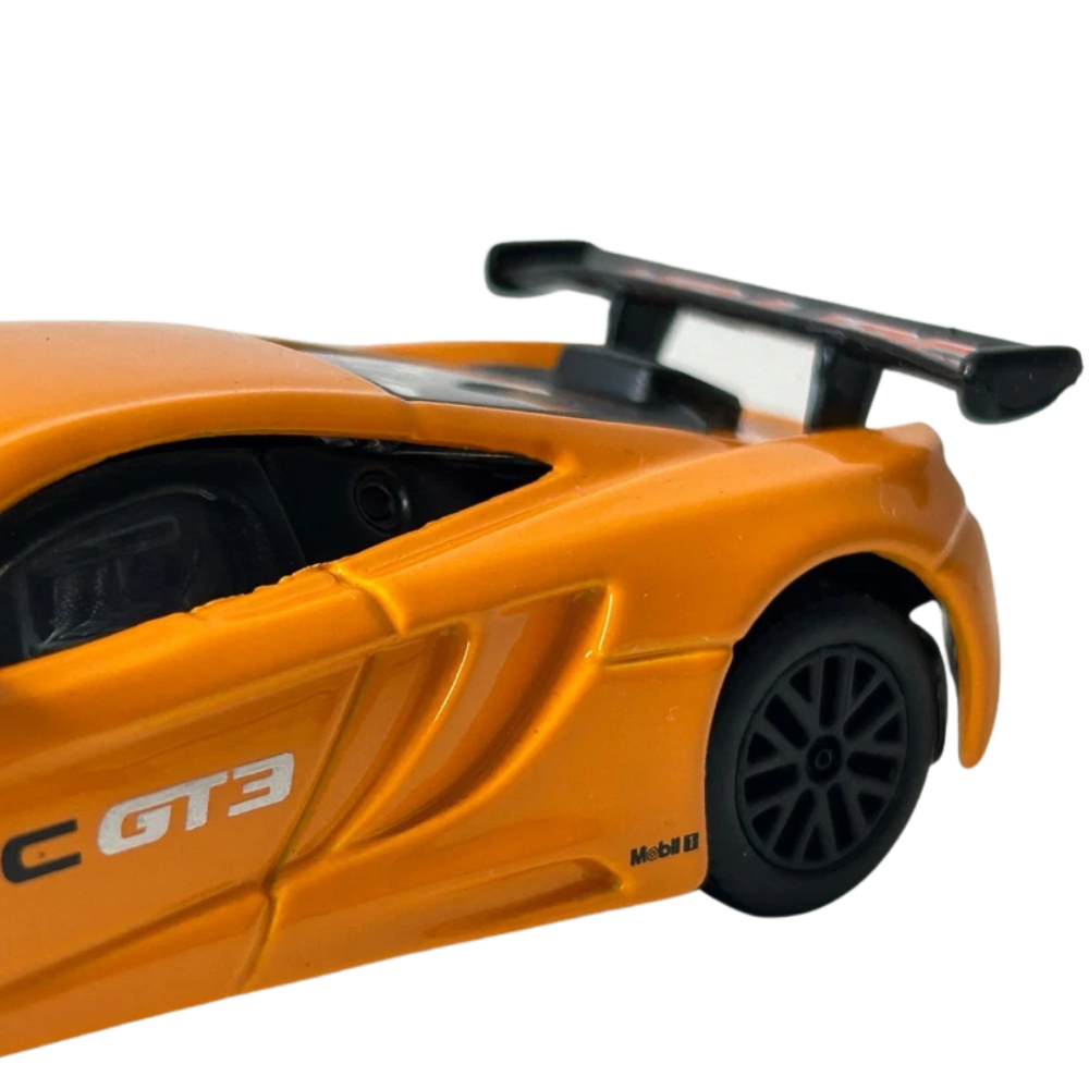 Bburago Mclaren 12c Gt3 Orange Diecast British Racing Car Model Toy 1:43 Scale Collectible