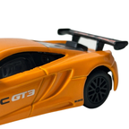 Bburago Mclaren 12c Gt3 Orange Diecast British Racing Car Model Toy 1:43 Scale Collectible