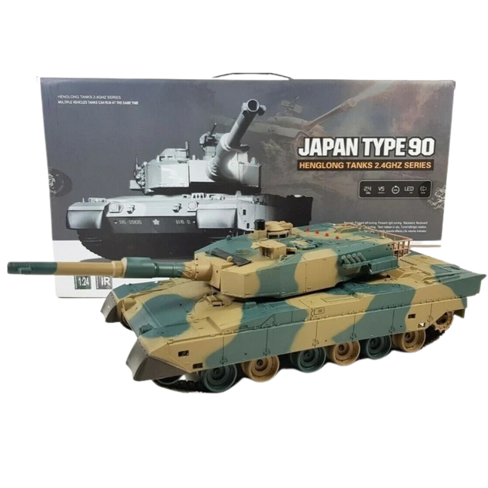 Remote Control T-90 Battle Tank RC 1:24 BB Firing Turret Lights Sound 14+