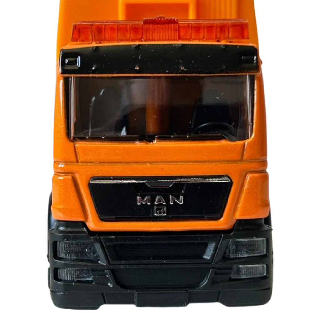 RMZ City MAN TGS Garbage Service Truck with Bin 1:64 Scale Diecast Model Toy