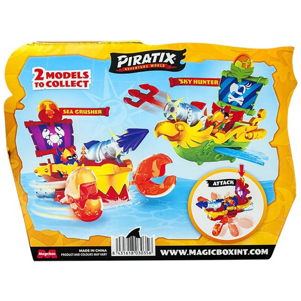 Magic Box Piratix Adventure World Golden Treasure Sea Crusher Collectable Figure Pirate Toy & Character Figure