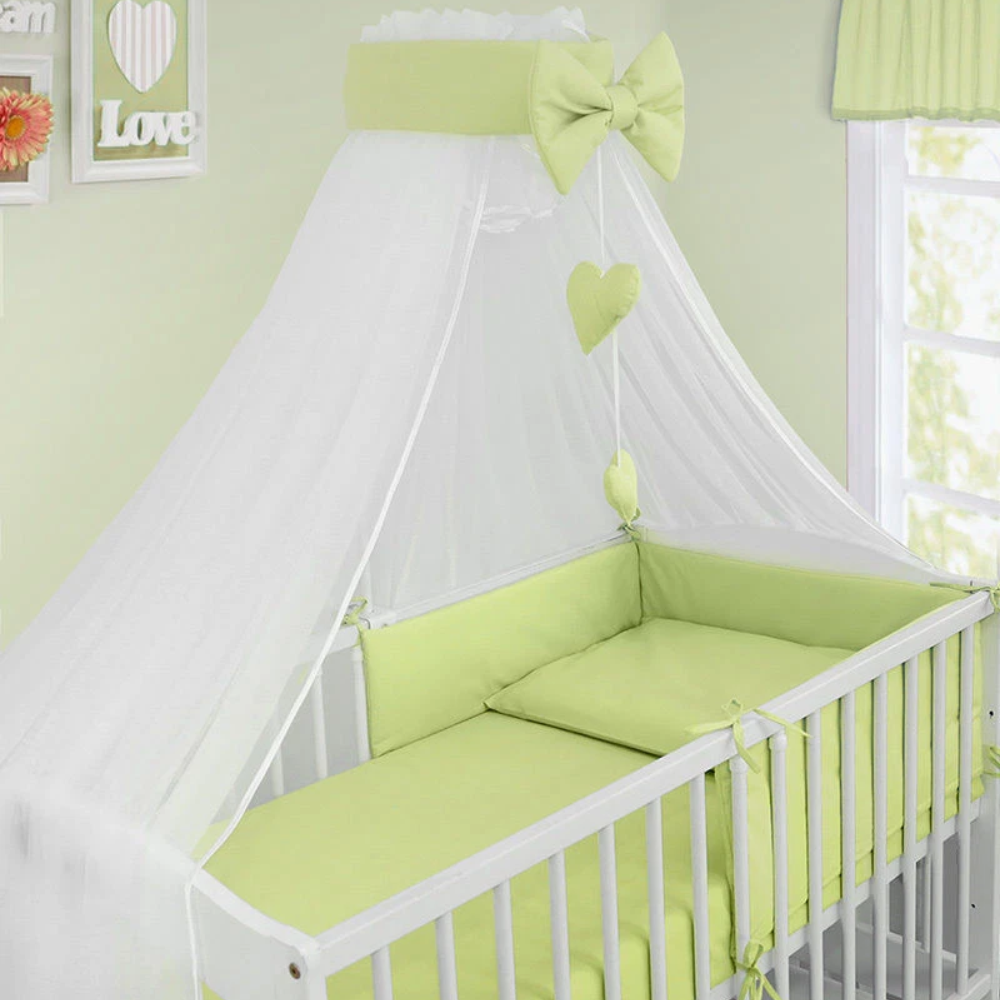 Baby Nursery Canopy Drape Mosquito Net with Holder Cot Crib Bed Canopy