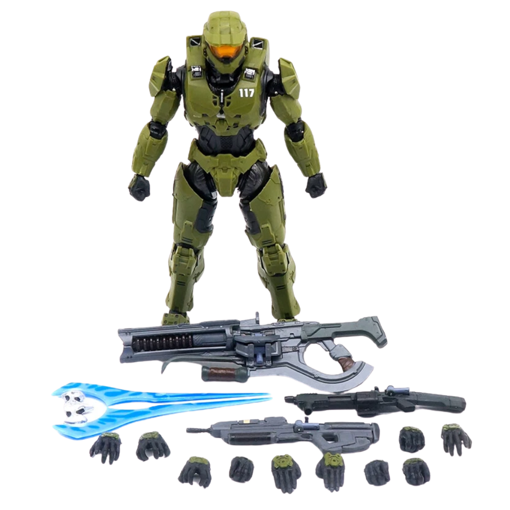 Halo 4 Master Chief Spartan 7" Action Figure Collection Model PVC Toy Green