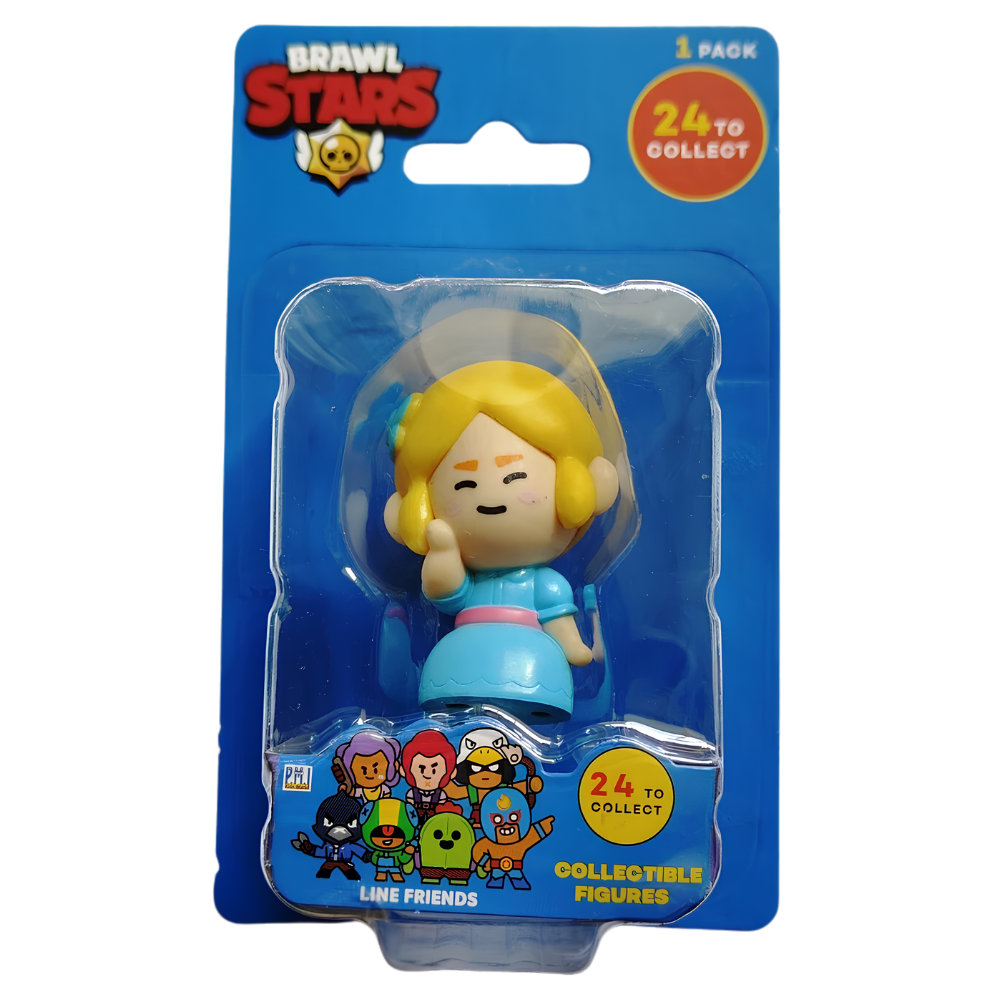 Brawl Stars Series 1 Figure Stamper Keychain LINE Friends Official Collectible Toy