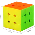 3x3 Speed Cube Magic Puzzle Toy Stickerless Smooth Fast Turning Cube for Kids Adults
