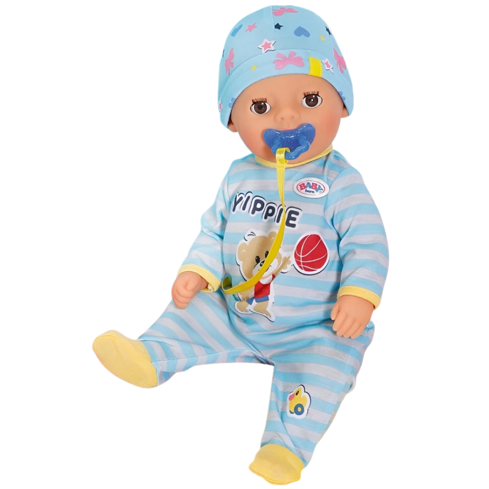 New Baby Born Little Boy Doll 36cm with Accessories, Interactive Baby Toy for Boys and Girls